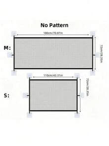 1pc Random Delivery Pet Isolation Fence, Mesh Dog Gate Foldable Magic Pet Gate, Extra Wide Pet Isolation Fence Full Enclosure, Portable Foldable Pet Isolation Fence, Home Dog Fence Safety Protective Net, Pet Gate - Multicolor - View 7