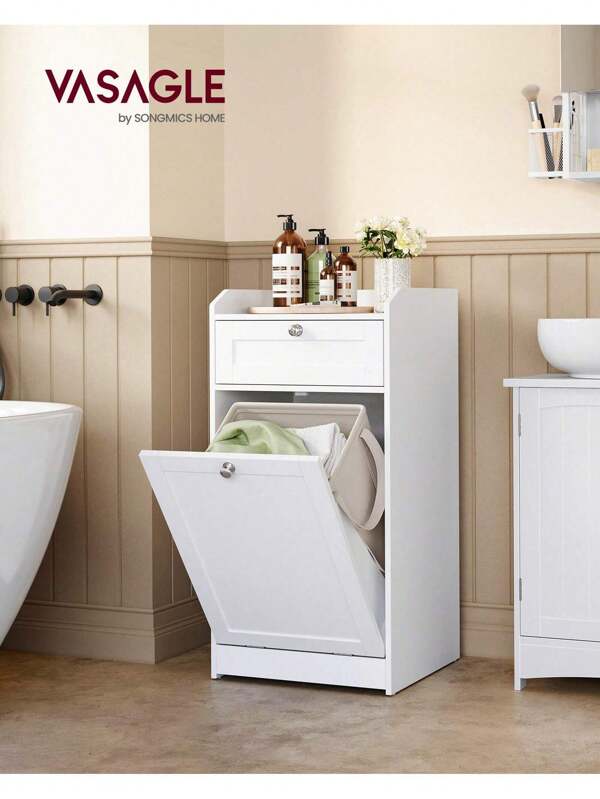VASAGLE Set di mobili da bagno, decorazioni per il bagno estive, accessori da bagno, organizer per il bagno