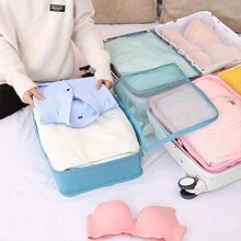 Multi-Functional Transparent Grid Packing Cube, Large Capacity Luggage Organizer Bag For Bras, Clothes And Travel Accessories Drawer Wardrobe Organizer Closet Storage Quilted Bag Underbed Organizer Box Drawer/Wardrobe Organizer /Closet Storage/Quilted Bag Underbed Organizer Box Organizer Storage Bins Under Bed Storage Bag Clothes Container Underbed Storage Containers Closet Organizers For Organizing Clothes Blankets Pillows Comforter Sweaters - Multicolor - View 2