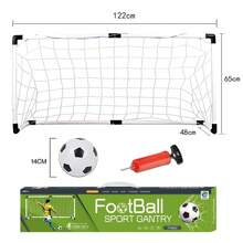 2-In-1 Soccer Goal & Basketball Hoop Toy, Detachable For Indoor And Outdoor Sports Play