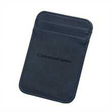 Customized Name/Logo Vertical Ultra Thin Wallet - Multi-Card Business Wallet, Suitable For Driving License, ID And Credit Cards - Perfect Gift For Both Men And Women Valentines,Purses And Bags Women,Tendencia Local