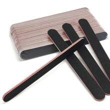 10 件装双面 100/180 粒度直指甲锉 - 黑色 - 查看 2