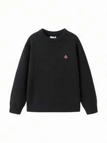 Balabala Boys' & Girls' Sweater Pullover For Fall/Winter 2024 Layering - Black - View 4
