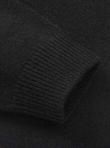 Balabala Boys' & Girls' Sweater Pullover For Fall/Winter 2024 Layering - Black - View 7
