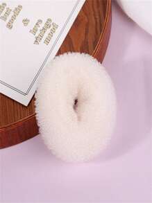 甜甜圈发髻制作器发髻造型器，流行凌乱发髻发圈，小号/中号/大号，休闲涤纶纤维 - 彩色 - 查看 17