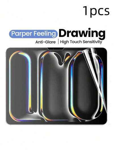 غشاء حماية شاشة بدقة عالية وشفافية عالية،مقاوم للخدش ومقاوم للسقوط،يغطي الشاشة بالكامل،مضاد للبصمات ،إحساس بلمس حساس،فيلم من البولي إيثيلين تيريفثالات،فيلم واقي للشاشة ناعم ،متوافق مع الجهاز اللوحي من آبل