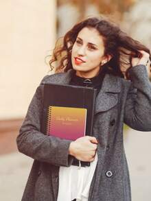 全新 1 件装每日日程安排器、每周和每日组织器，带每小时日程安排、工作和个人约会簿日记本、学年每周和每日计划器 - 彩色 - 查看 7