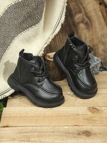 Baby Stiefel, Herbst/Winter gefütterte warme Baby Stiefel, rutschfeste Lauflernschuhe für Kleinkind kurze Stiefel für Jungen und Mädchen