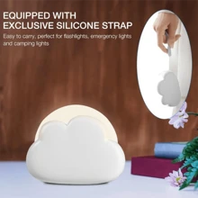 1PC Adjustable Brightness Rechargeable Cloud Night Light, 4 Brightness Options, Cute Cloud Shaped LED Night Light, Bedroom Creative Gift, Bedroom Desktop Mini Ornament Desk Lamp, Birthday Gift, New Internet Celebrity Creative Charging Cute Cloud Night Light