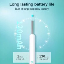 LIPETY HD Rechargeable Smart Visual Ear Cleaner With 4 Ear Scoops And 8 Ear Picking Tools,Ear Wax Removal Tool With Camera, WiFi Ear Camera For IPhone & For Android Ear Wax Ear Cleaning Kit - White - View 4