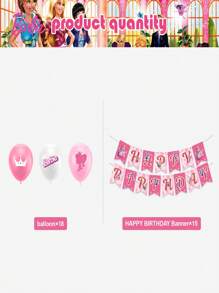 Bộ bóng bay công chúa Barbie được cấp phép chính thức Macaron phù hợp với màu sắc của bữa tiệc gia đình Đồ dùng thiết yếu cho lễ kỷ niệm ngày cưới Lễ tốt nghiệp Tiệc sinh nhật Trang trí ấm áp trong nhà - Xem 4