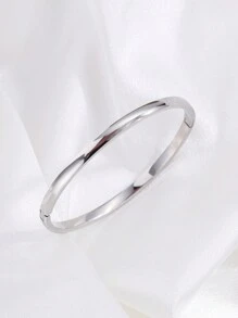 Camhanno 1 pièce de bracelet en acier inoxydable neutre délicat et polyvalent, parfait pour offrir à un ami