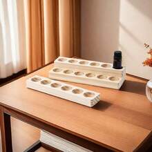 Holz-Aufbewahrungsregal für ätherische Ölflaschen, Nagellackflaschen und Spenderflaschen