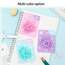 30条/包 马卡龙色25MM天然橡皮筋捆扎带耐高温小皮圈 强回弹通用橡胶圈 - 彩色 - 查看 6