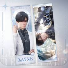 1 pieza Marcapáginas/Tarjeta con efecto holográfico brillante, que presenta a los personajes de la popular serie de anime "Amor en el Espacio Profundo", un juego romántico, un perfecto artículo de colección y accesorio que muestra a los personajes en 3D con un impactante efecto holográfico