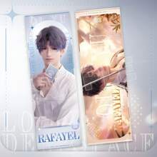 1 pieza Marcapáginas/Tarjeta con efecto holográfico brillante, que presenta a los personajes de la popular serie de anime "Amor en el Espacio Profundo", un juego romántico, un perfecto artículo de colección y accesorio que muestra a los personajes en 3D con un impactante efecto holográfico