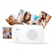 HPRT Portable Photo Printer, Wireless Photo Printer For Smartphones, 2x3 Mobile Photo Mini Color Printer, Instant Thermal Sublimation Technology, Bluetooth (White Gray) - White - View 10