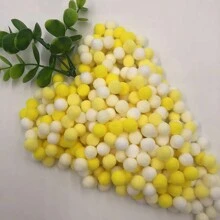 彩色1厘米绒球组合装 - 200个大包装，适用于DIY家居装饰、礼品装饰、手工项目和工艺品点缀、情人节派对装饰及创意DIY灵感 - 彩色 - 查看 14