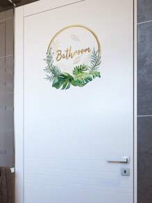 1pc PVC Material, Anchor, Flower, Floral, Rope Wall Sticker For Bathroom, Living Room, Bedroom, Entryway. Wall Art, Poster., Stickers, Wall Decal, Vinyl Decal For Home Decorations, Spring Decoration Items Refresh Your Home, Rama Decoration Stickers