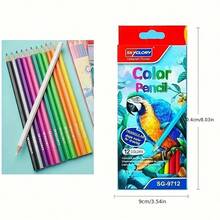 Bộ bút chì màu 12/18/24/36 màu, Bút chì màu gốc dầu vẽ tranh Graffiti cho học sinh, Đồ dùng học tập - nhiều màu - Xem 3