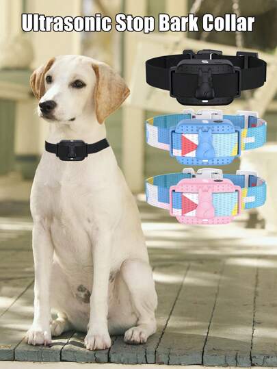 新款智能防吠项圈，超长待机，狗狗训练器，USB充电，全自动防吠项圈，超声波宠物用品，可充电自动防吠项圈，防吠电击项圈，新款吠叫识别项圈