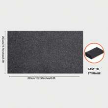 Garage Floor Mat, Oil Spill Mat Under Car, Waterproof Backing Absorbent Pad Protects Floor, Durable, Reusable, Dark Grey, Oversize Garage Floor Paking Mats For Under Car, Garage Flooring Carpets, Absorbent Oil Garage Parking Mat, Non-Slip Waterproof Mats, Original Garage Floor Mat, (17' X 7'4") Gifts Birthday Graduation - Dark Grey - View 14