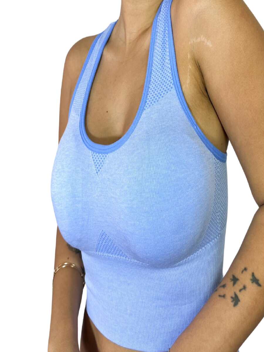 TOP DUDA TALA LUPO FABRIC HIGH COMFORT - Màu xanh nhạt - Xem 1