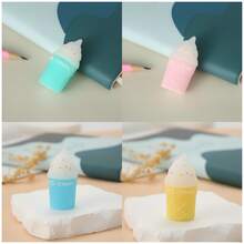 Gọt bút chì kem hoạt hình Máy mài bút chì kem hình nón dễ thương Máy mài bút chì kem cho trẻ em Quà tặng văn phòng phẩm - Nhiều màu - Xem 3