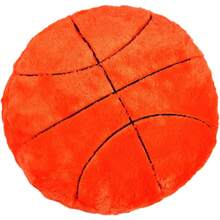 1 件毛绒篮球垫、家居枕头、家居装饰 送给男朋友生日粉丝礼物 新年礼物、房间装饰、家居装饰 - 橘色 - 查看 15