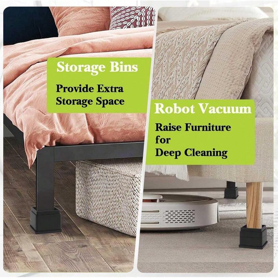 Furniture Risers, Adjustable Bed Risers Heavy Duty For Table Desk Couch