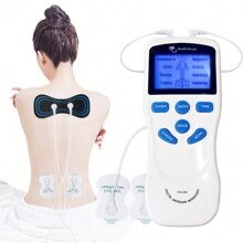 1 Set Digital Meridian Pulse Massager EMS TENS Muscle Stimulator 15 Intensities Electric Therapy Devices Full Body Relax With Replacement Electrode Pads - Multicolor - View 2