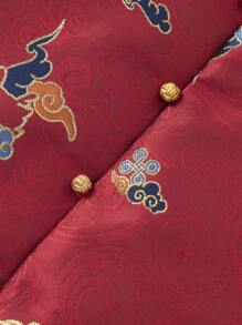 Balabala 男孩和女孩两件套新中国风2024新年服装 - 藍紅色 - 查看 7