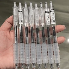 6 Bút lông Marshmallow Ins Phong cách Bút trung tính đẩy cực kỳ hấp dẫn Đầu lò xo khô nhanh Đầu bút bằng carbon Màu đen - Nhiều màu - Xem 3