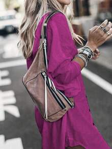 Women's Solid Color Simple Casual Long Sleeve Button-Up Shirt