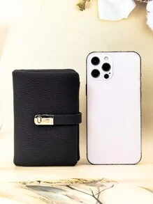 MINGYOU Women's Short Extra Soft PU Leather Large Capacity Wallet, Multi-Functional Multi-Layer Purse With Refined Magnetic Snap Closure, Multi-Card Slots Handbag, Zipper Coin Pouch Card Holder, Soft Lightweight Convenient Clutch For Party, Date, Holiday Gift - Black - View 6
