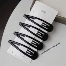 4个/套 大号10厘米发夹，简约优雅刘海/马尾发夹，闪亮水滴设计，适合日常造型和户外活动，发夹，发卡，学生用品，发饰，头部饰品，女士发饰，发夹 - 彩色 - 查看 18