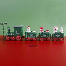 Set de decor mini tren pentru 1 bucată pentru petrecerea de Crăciun, cadou ornament pentru om de zăpadă, decorare pentru casă