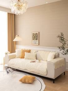 1 szt. Pokrowiec na sofę, całoroczny, antypoślizgowy, pogrubiony materiał, pokrowiec na siedzisko sofy, nadający się do prania w pralce, pyłoszczelny, antypoślizgowy, nieblaknący. Nadaje się do sof w kształcie litery L i sof z 1, 2, 3 lub 4 siedziskami.