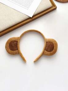 1 chiếc băng đô hình chú khỉ nhồi bông dễ thương, phụ kiện tóc hình chú khỉ vui nhộn dành cho bé gái - Nhiều màu - Xem 4