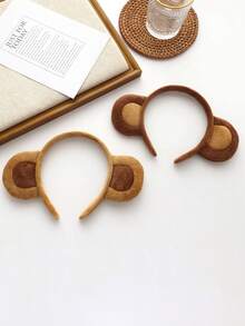 1 chiếc băng đô hình chú khỉ nhồi bông dễ thương, phụ kiện tóc hình chú khỉ vui nhộn dành cho bé gái - Nhiều màu - Xem 2