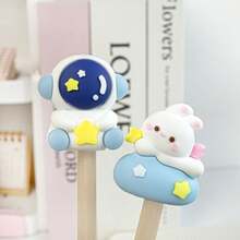 MOKA 1 Pc Cartoon Magic Card Pencil Sharpener, Miniature Pencil Sharpener, Safe Design For Kids And Students - Blue and White - View 5