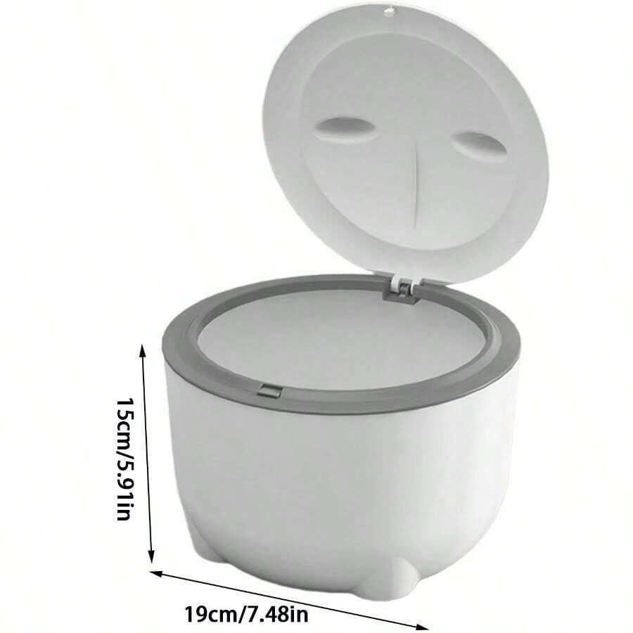 Covered Cat Litter Box With StepLid, Closed Cat Waste Bin, Indoor Cat