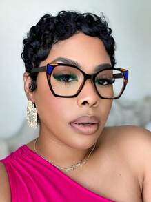 1/2/3 PCS Women's Acrylic Bohemian Casual Cat Eye Fashion Glasses For Daily Reading And Work Commuting - Multicolor - View 16
