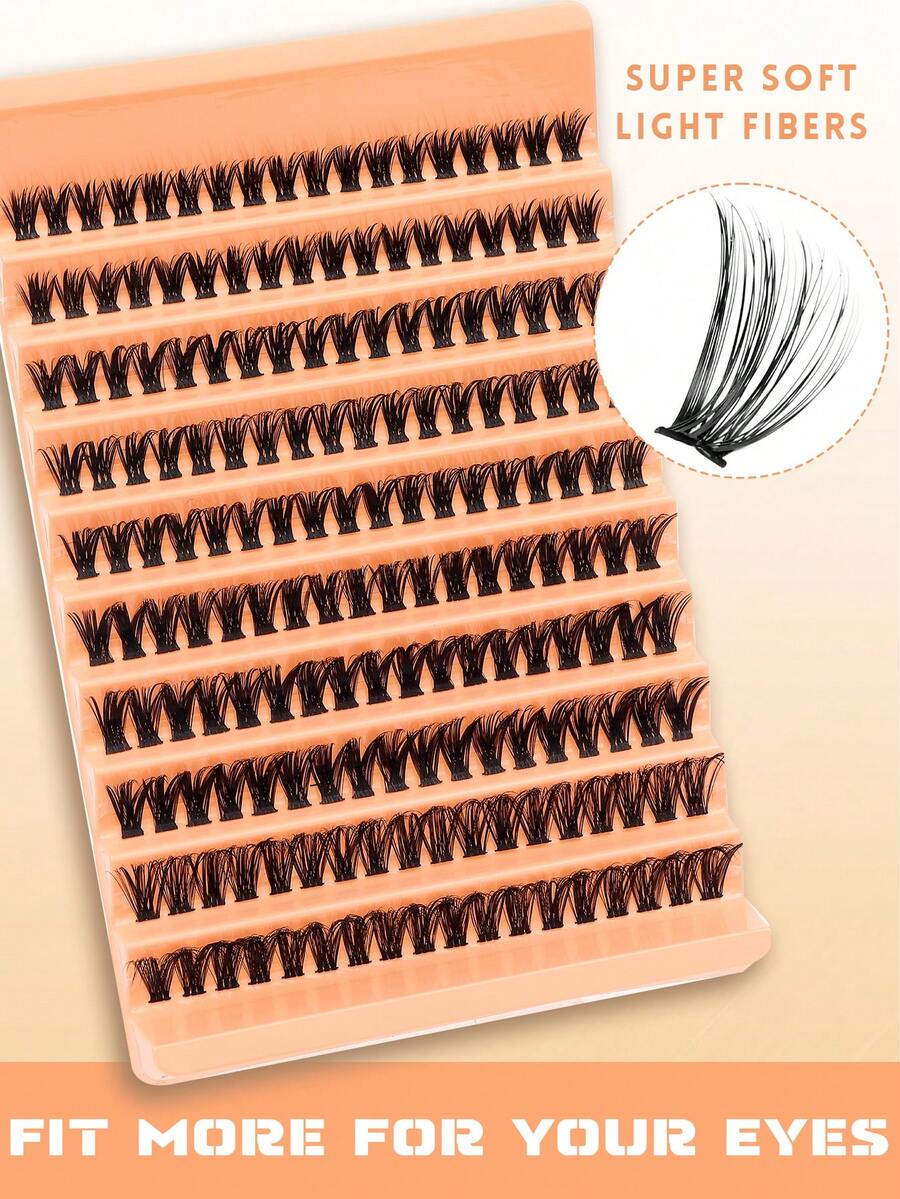 180 CÁI Sức chứa lớn C Curls 10-16mm Chiều dài hỗn hợp Cụm lông mi, Lông mi phân đoạn cá nhân, Lông mi dài, Lông mi giả mở rộng, Lông mi giả mềm mại, dày, thoải mái và mịn màng, Thiết yếu cho trang điểm, Cửa hàng lông mi, Lông mi phúc lợi - C - Xem 1