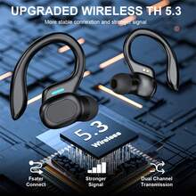 Ankriyul Wireless Earbuds With Mic, ENC Noise-Proof Stereo Headphones, Sport Headset, Touch Control Earphones With Charging Case - 均碼 - 查看 8