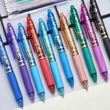 10支彩色按压式可擦笔，多色香味可擦笔，学生文具高温消失笔，重返校园 - 多色 - 查看 4