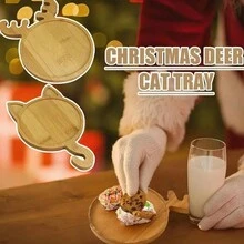 竹制圆托盘儿童套装跨界杯垫DIY底胚肉马赛克杯垫居家、厨房、酒店用 - 多色 - 查看 3