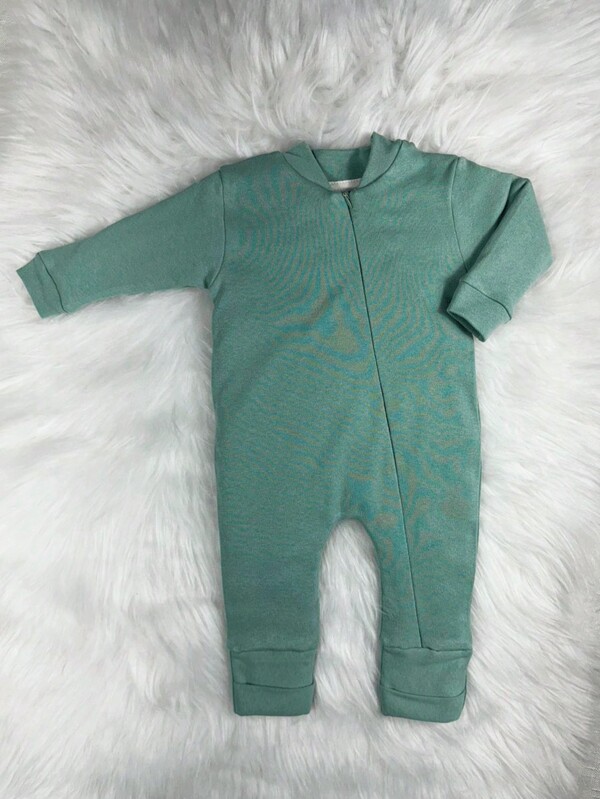 Macacão de Bebe Menino Ziper