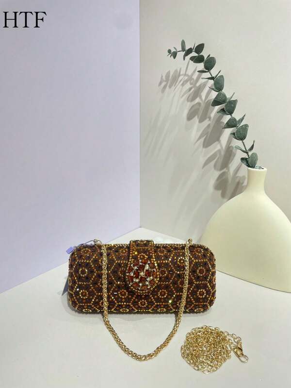 Borsa da sera scintillante con diamanti, borsetta glitterata con decorazioni di paillettes, borsa glamour per ballo, borsa portatile, portafoglio slot, borsa casual per ufficio, borsa da viaggio da donna, borsa da donna con strass per lavoratori d'ufficio, borsa da sera con strass, borsa da sera finto perla, borsa con strass per festa di ragazze, borsa perfetta da sposa per feste, matrimonio.