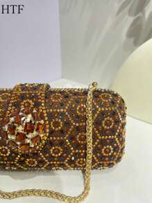 闪亮钻石晚装包闪光手提包亮片装饰新奇包迷人舞会便携包，插槽小钱包包，商务休闲商务包，户外包，假日女士包，女士包，女包，白领工人水钻包，水钻包晚装包，晚宴包仿珍珠，水钻派对女孩包，新娘派对包，婚礼包